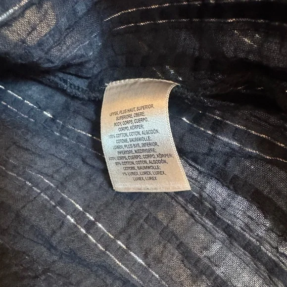 Maeve Anthropologie Alameda Beaded Bell Sleeve Peplum Blouse Size 8 Black - Picture 10 of 10